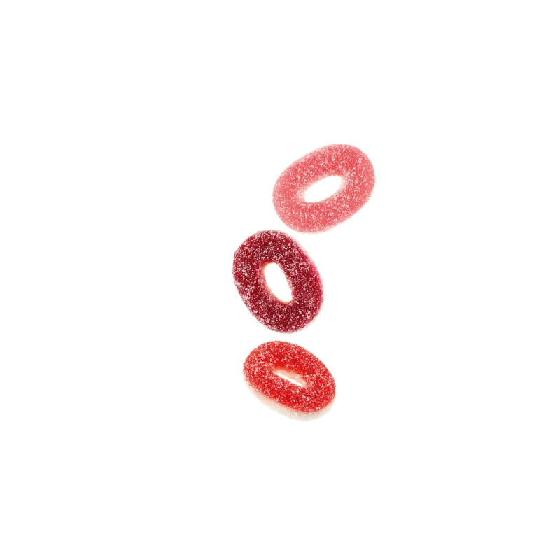 Red Fruit Mini Rings Trolli | Formato 1KG