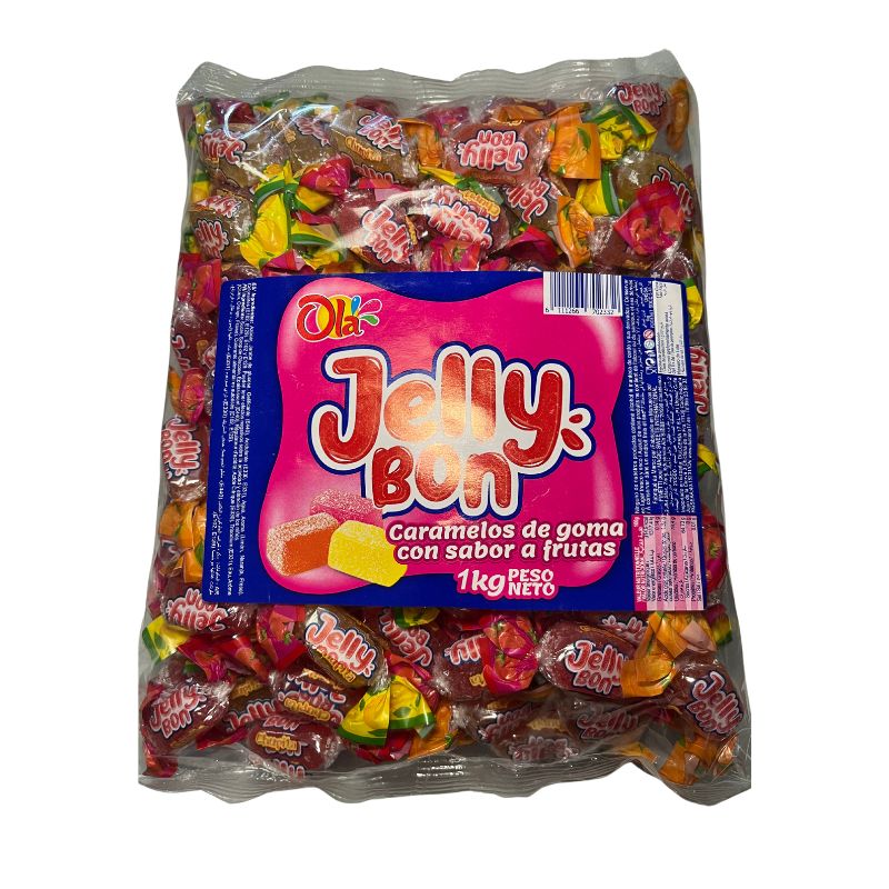 JELLY BON CARAMELO DE GOMA EXTRA TIERNOS SABOR FRUTAS | FORMATO BOLSA 1KG