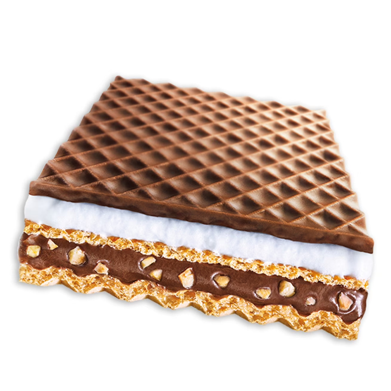 Happy Hippo (28 Unità) | Barrette Kinder - Wafer di croccante biscotto a forma di ippopotamo e ripieno di crema al latte e nocciola.