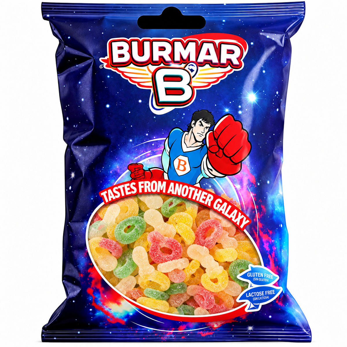 Assorted Halal Sugar Pacifiers Gluten-Free and Lactose-Free Burmar | 1KG Bag Format