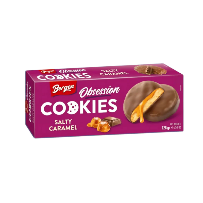 Caja Galletas Bergen Obsession Caramelo Salado | Formato 18 Uds