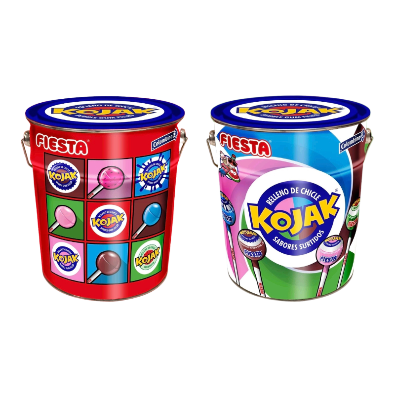 Latta Kojak Gusti Assortiti: Gelato, Cola, Lampone e Anguria - DUE DESIGN TRA CUI SCEGLIERE RIFERIMENTO | Formato 130 Unità