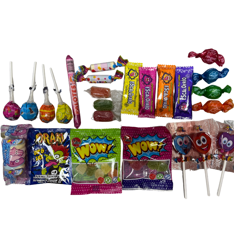 Caja Surtida Chuches y Caramelos Para Rellenar Piñatas y Conos de Cumpleaños | SUPER PACK KREMTIK | Ideal Para Eventos y Fiestas - Productos Envueltos Individualmente