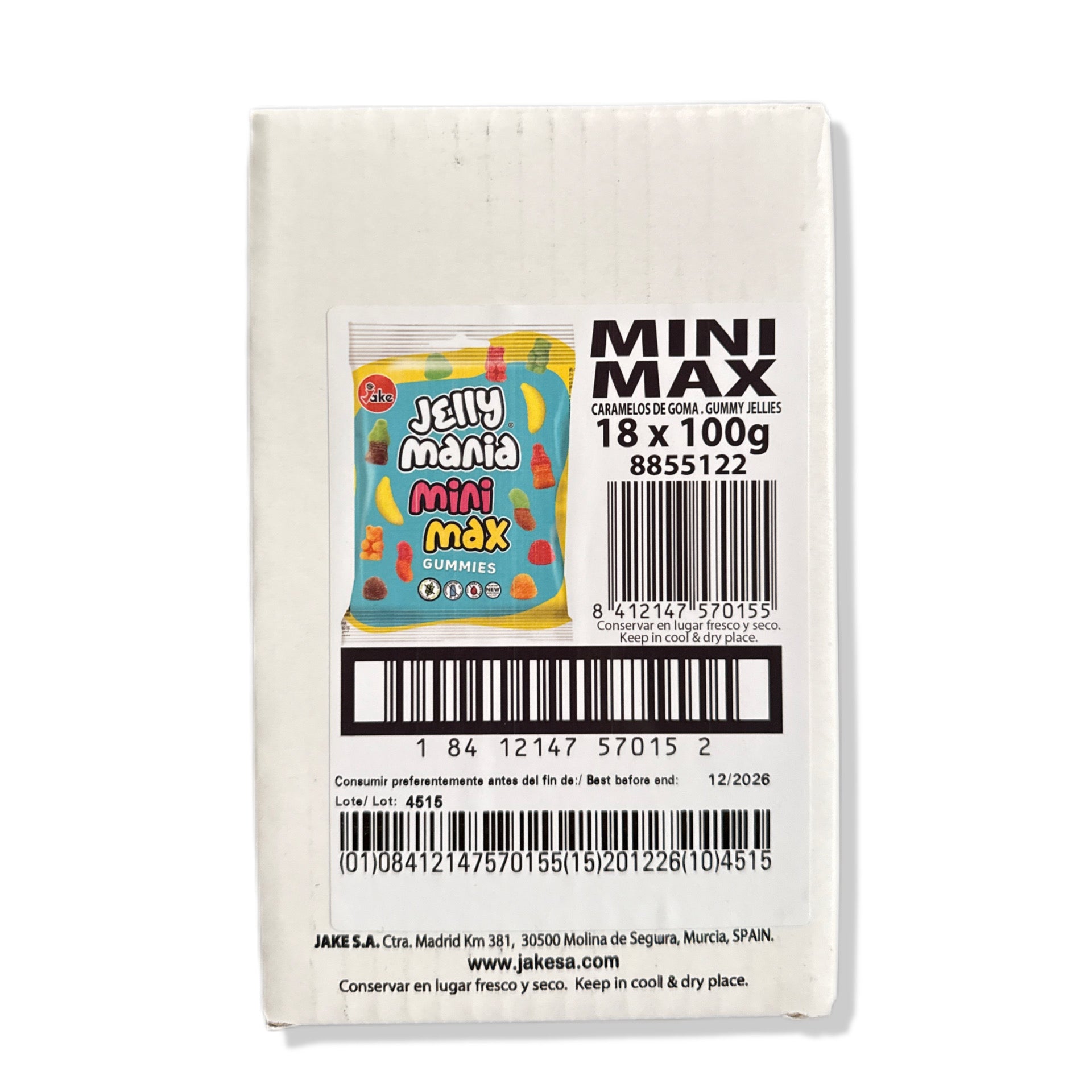 Minimax Surtido Azucarado Jake | Formato Bolsa 100G X 18 Unidades