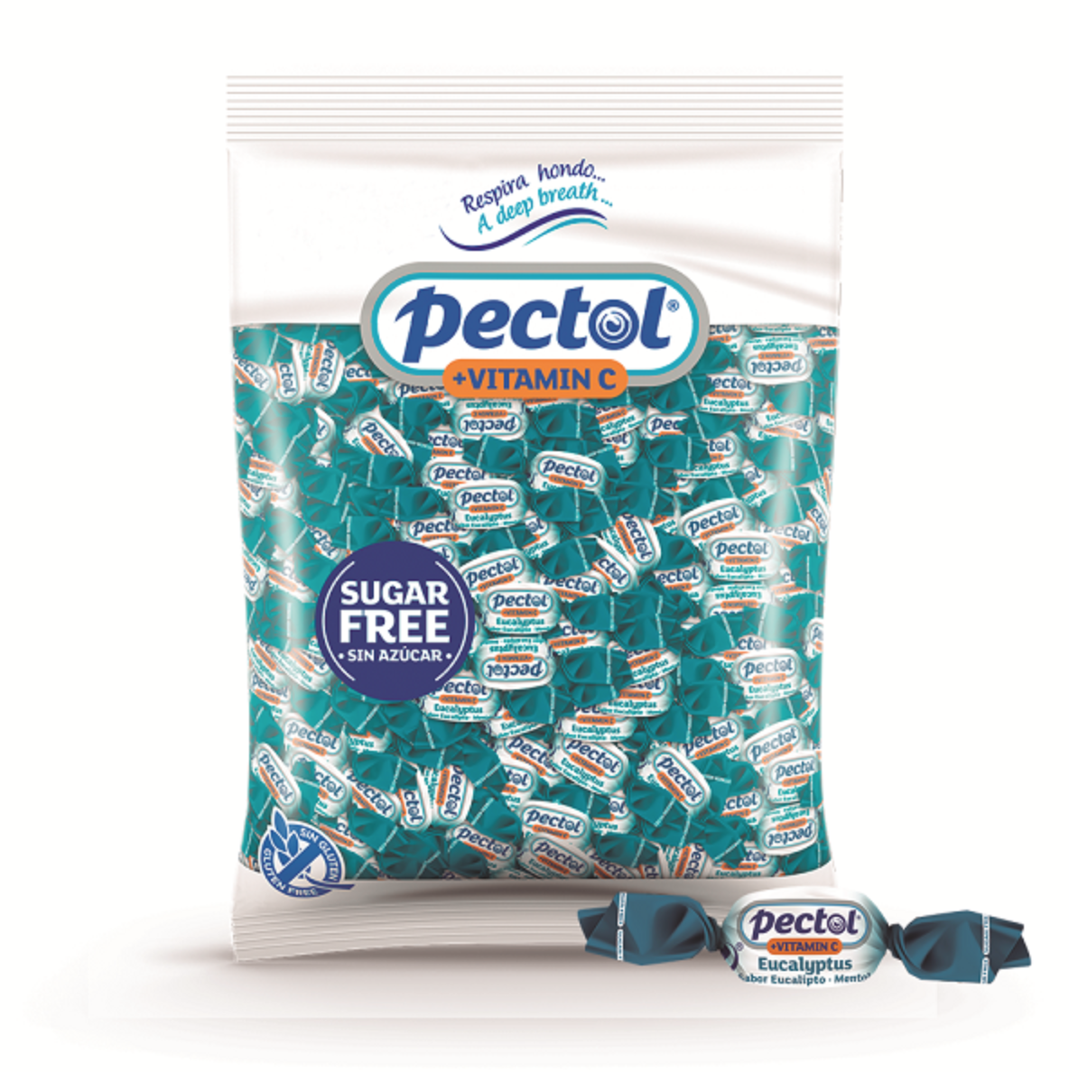 Pectol Sabor Eucalipto | CARAMELOS SIN AZÚCAR | Formato 1KG