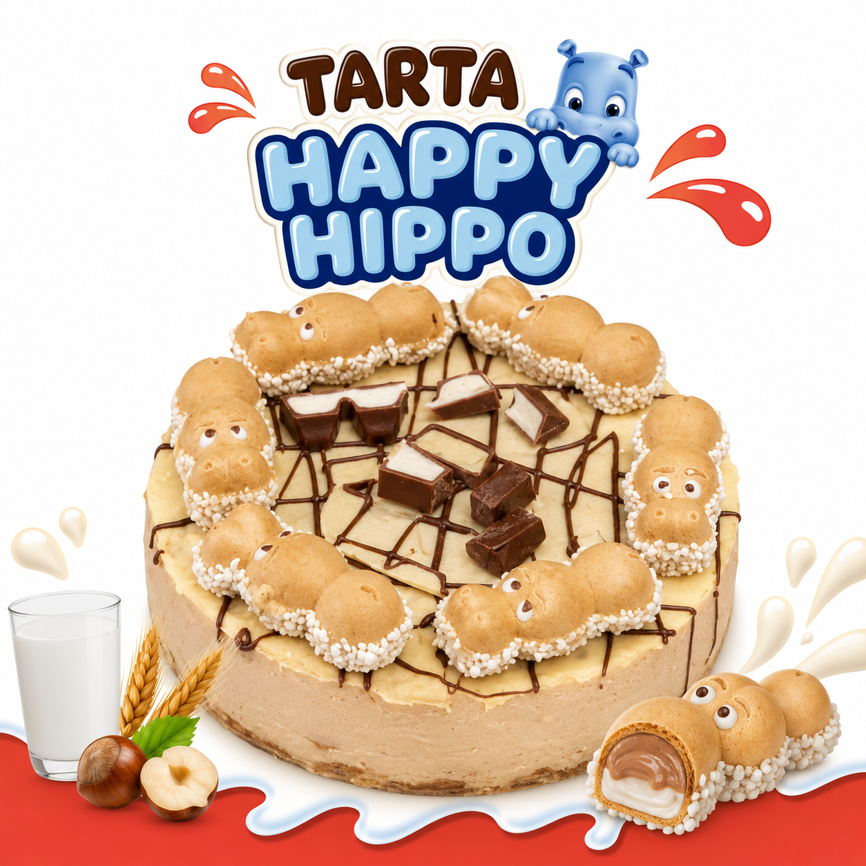 #AMAZON Happy Hippo - Chocolate con Crema de Avellanas - Caja 28 Unidades de 20,7G - Dulces y Chocolates para Mesas Dulces. Regalos Originales. Detalles para Bodas, Bautizos, Comuniones y Cumpleaños. Decoración para Repostería. IMPORTACIÓN
