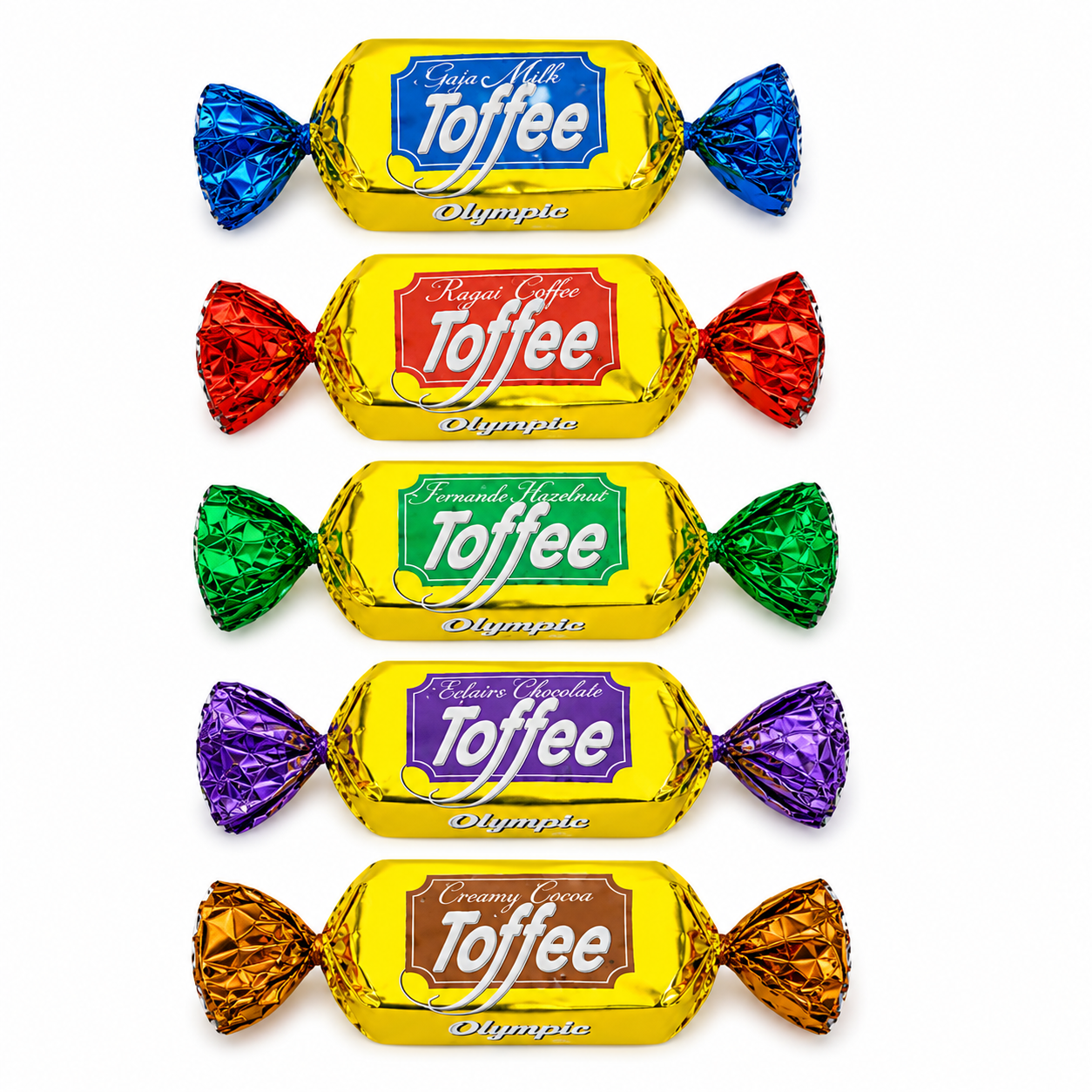 Caramelos Toffee con Sabores Surtidos | Formato Bolsa 1KG - Contiene 125 UDs Aprox.