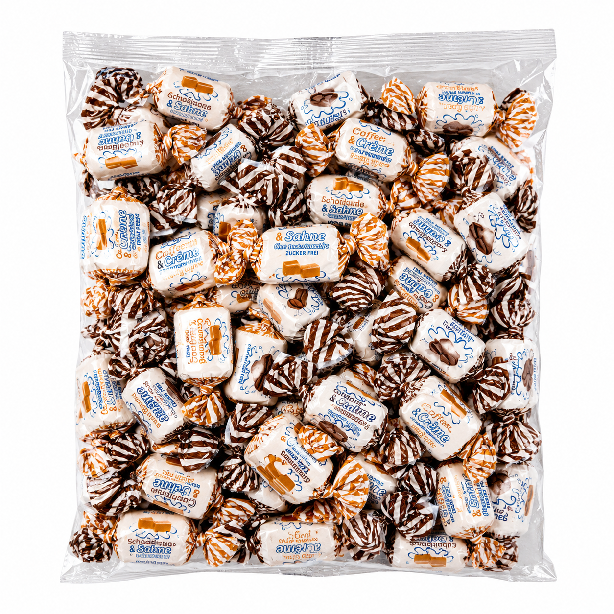 Caramelle Masticabili SENZA ZUCCHERO - "TOFFEE E PANNA" | Formato Busta 1KG