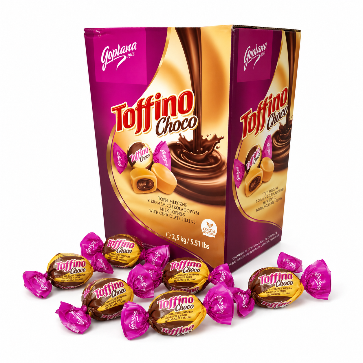 #AMZ Toffino Choco (2,5 Kg) - Caramelos Toffee Clásicos