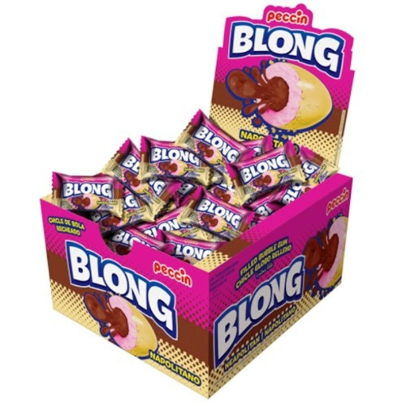 Blong Chicle Relleno Sabor Napolitano | Contiene 40 Unidades