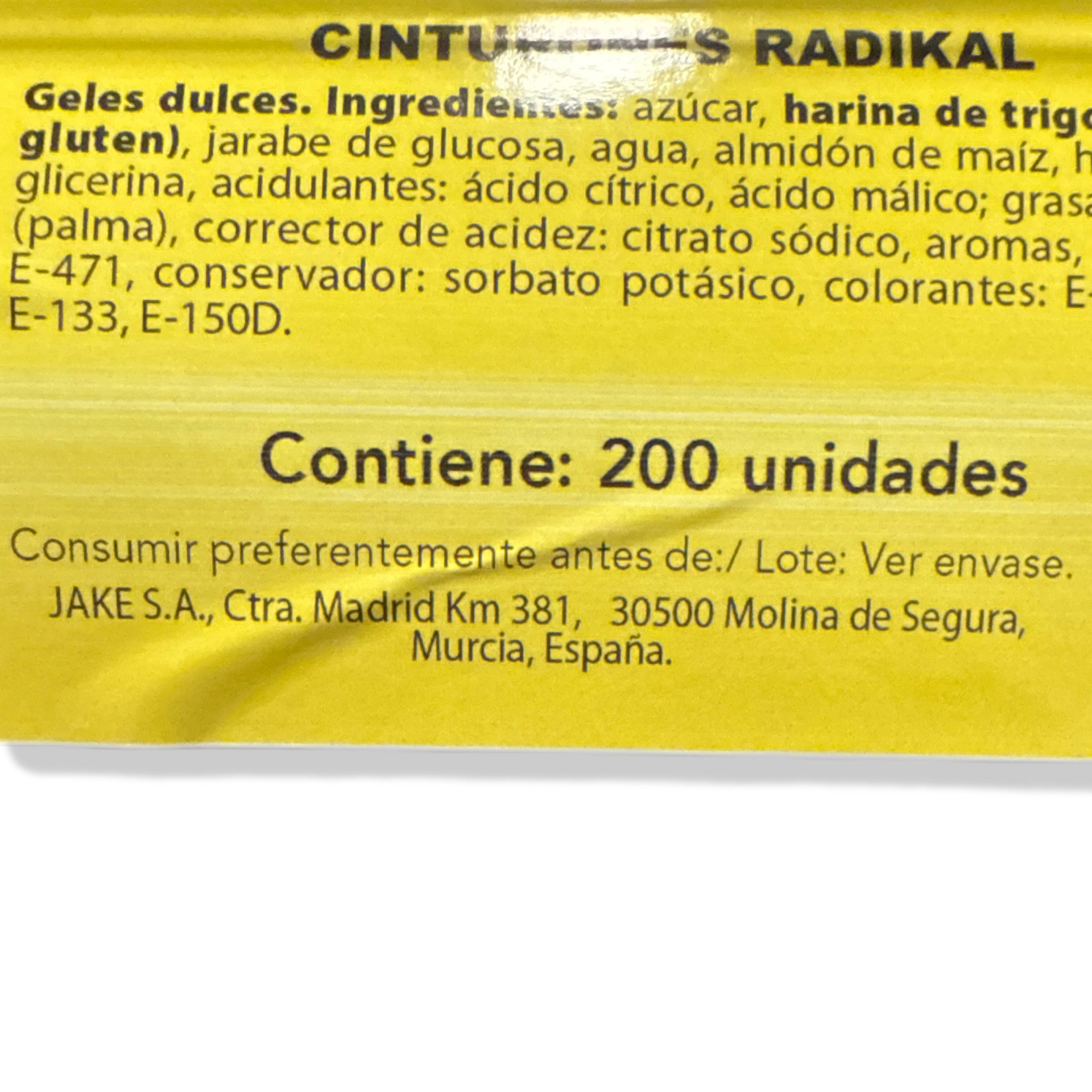 Cinturones Radikal Jake | Formato Tarro Reutilizable 200 Unidades