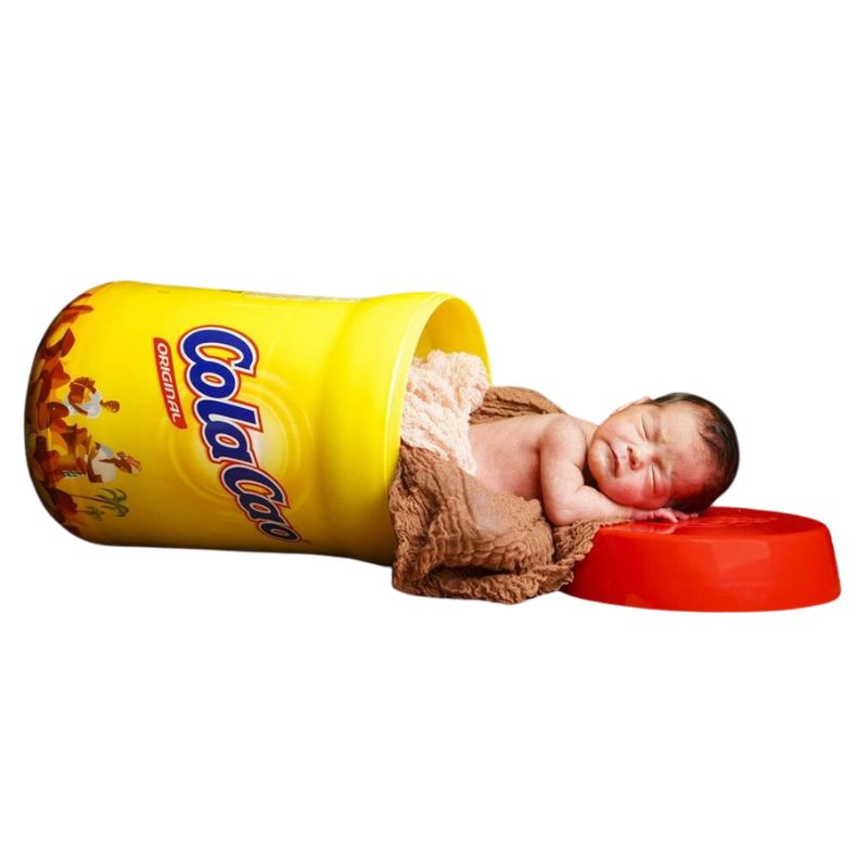 Taburete Infantil de Cola Cao 40cm | Contiene 4,5KG en Bolsas en el Interior