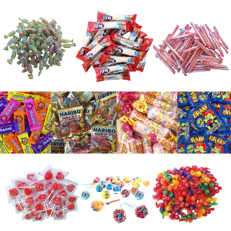 200 Chuches y Caramelos Para Rellenar Piñatas y Conos de Cumpleaños | SUPER PACK KREMTIK | Ideal Para Eventos y Fiestas - Productos Envueltos Individualmente