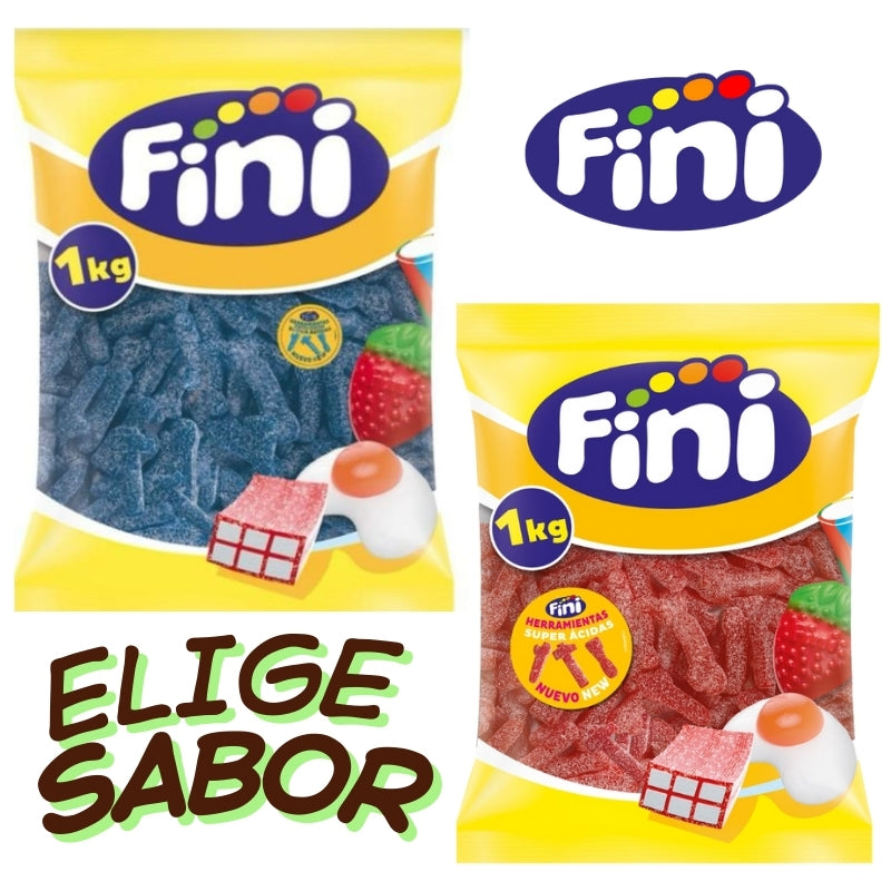Llaves y Herramientas Super Ácidas Fini ELEGIR SABOR FRESA O FRAMBUESA | Formato Bolsa 1kg
