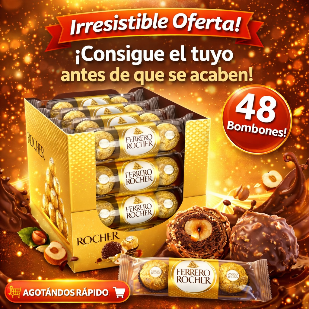 Ferrero Rocher T3 | Contiene 16 astucci (48 praline)