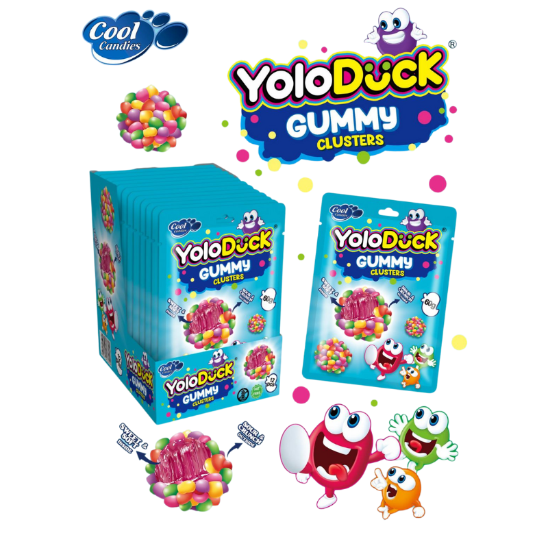 YoloDuck Gummy Ácidas y Dulces | Contiene 12 Unidades