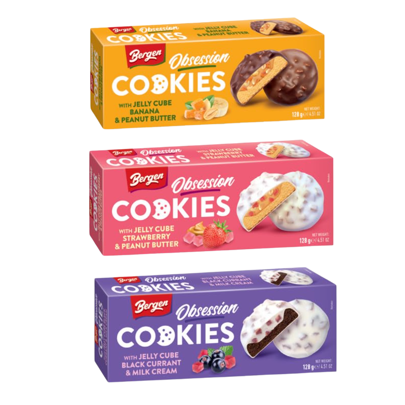 Bergen Cookie Obsession Jellycube 128g | ELEGIR REFERENCIA