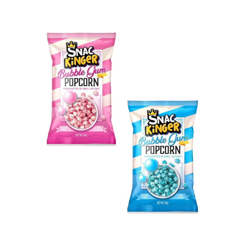 Snac Kinger Popcorn Gusto Chewing Gum 80g - 1 Unità | SCEGLIERE REFERENZA