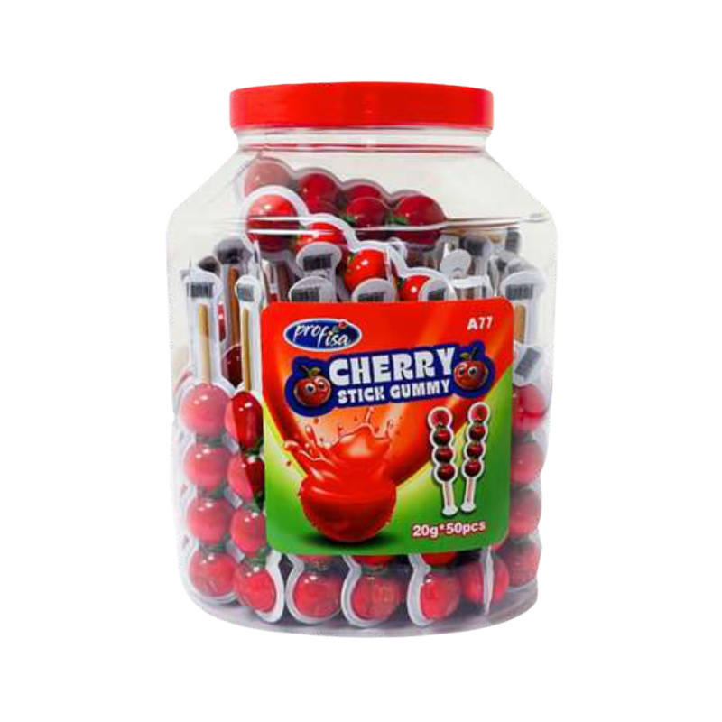 Stick de Gominola de Cereza Rellena | Formato 50 Uds