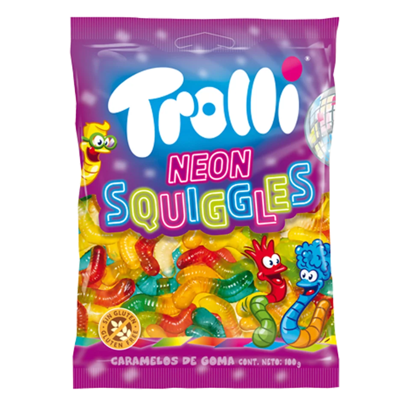Neon Squiggles Trolli | Formato Bolsa 1 KG