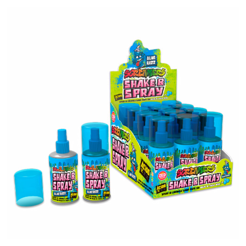 Spray graffiti Azul con Chicles Ácidos | Formato 12 Unidades