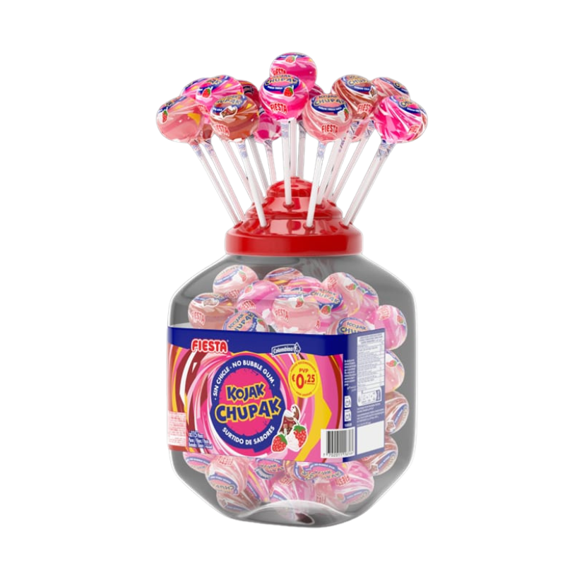 Kojak Chupak Sin Chicle | Expositor Contiene 115 Uds