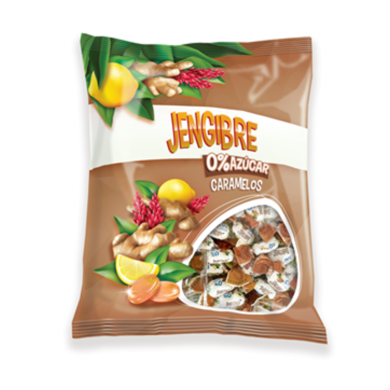 Caramelos Jengibre 0% Azúcar | Formato Bolsa 1KG