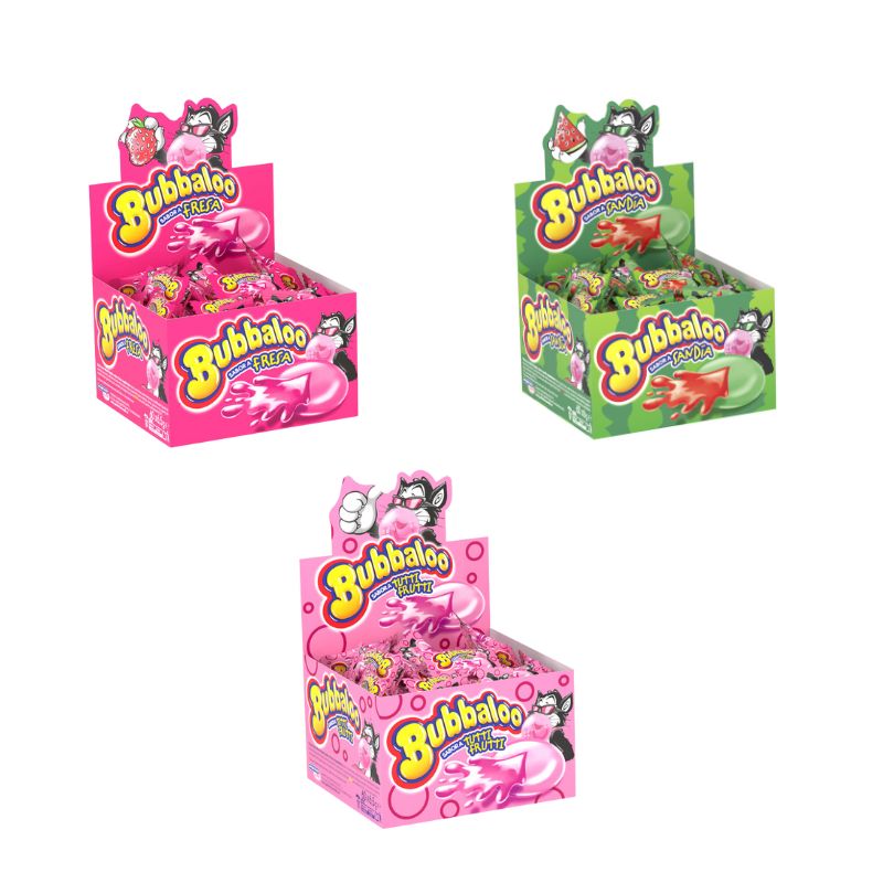 Chicle Relleno Bubbaloo 60 Unidades | SABORES VARIADOS ELEGIR REFERENCIA
