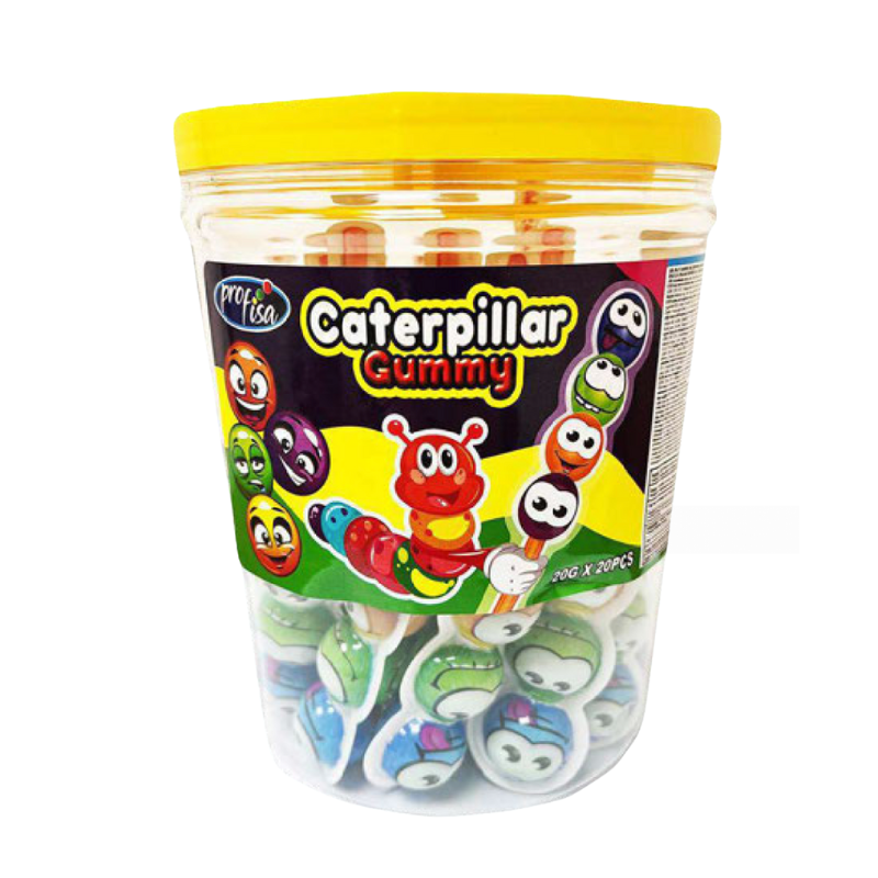 Gominola de Orugas Rellenas | Contiene 20 Uds