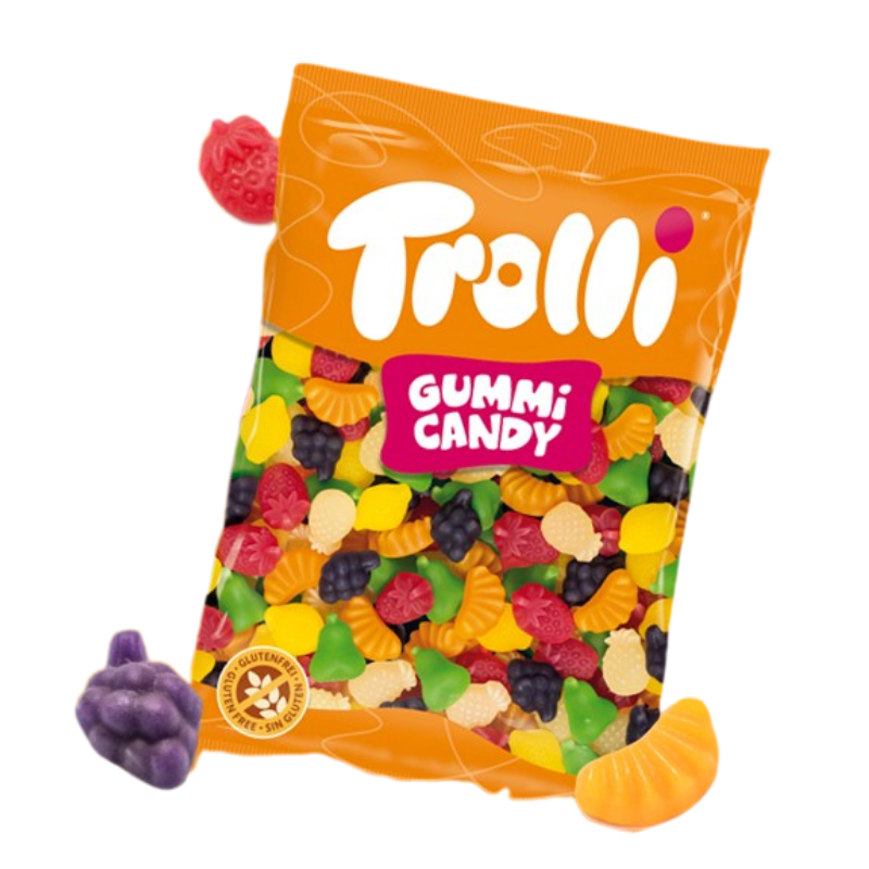 Macedonia Fruit Mix Trolli con Doble Textura | Formato Bolsa 1KG