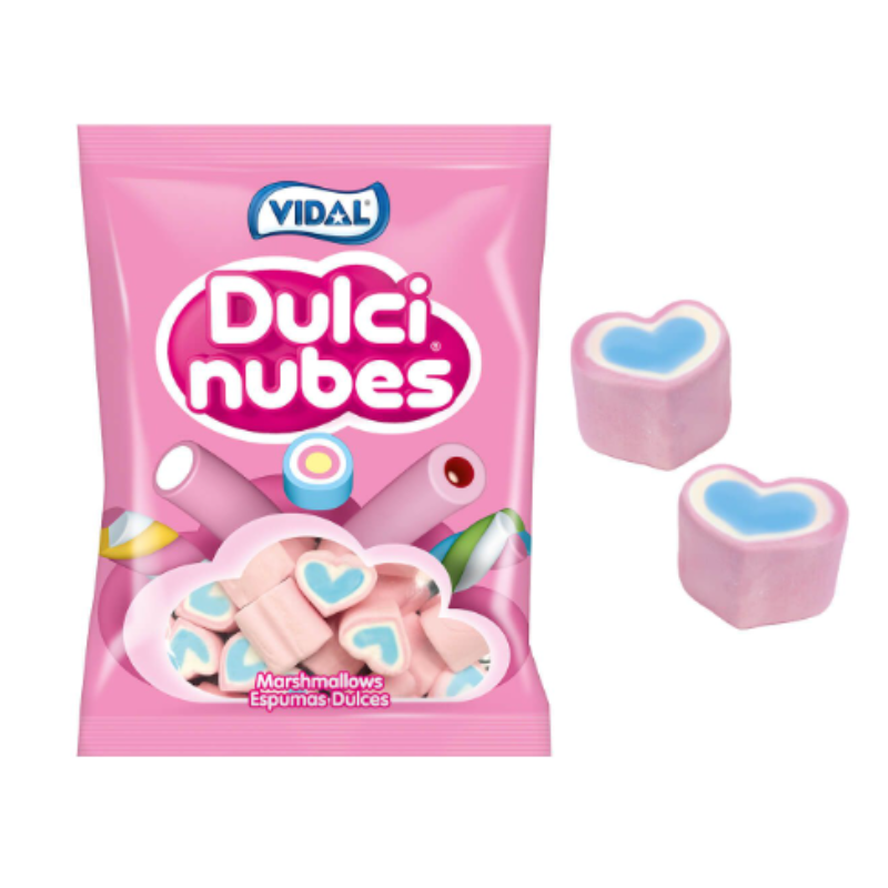 Dulcinubes Corazones Tricolor (125Uds)