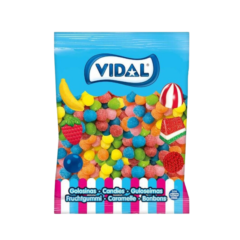 Fruit Balls (1KG) - Caramelos Grageados de Gominolas con Doble Textura - Sabores Surtidos Frutales