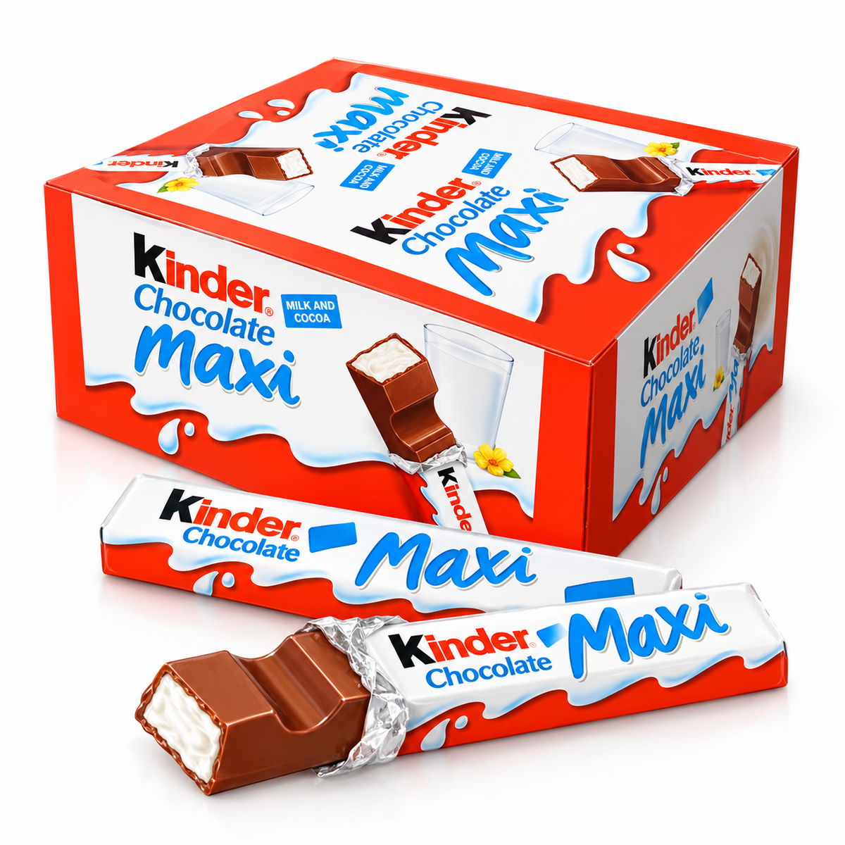 Kinder Maxi - Chocolate Bar (36 pcs)