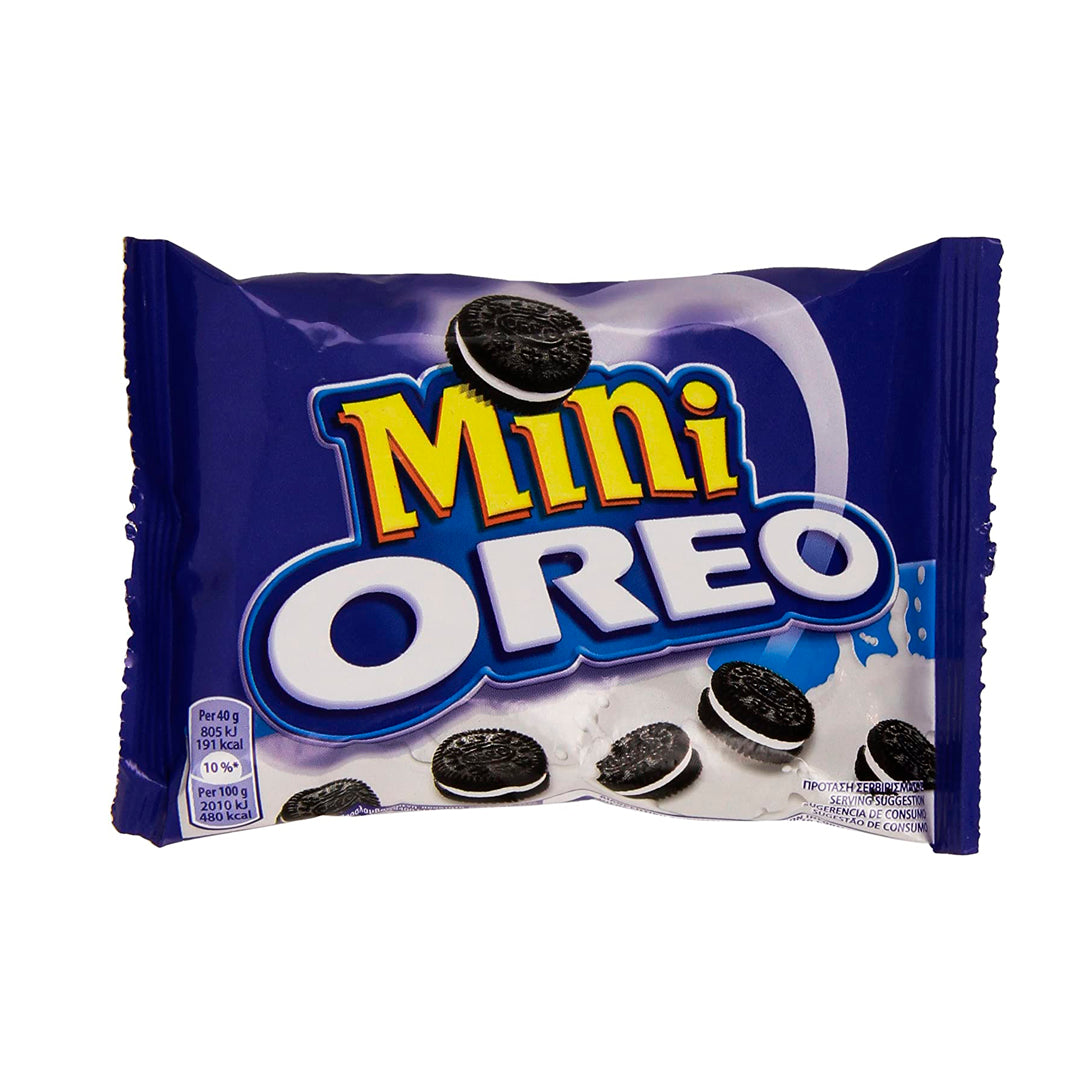 Oreo Mini | Contene Expositor de 20 Bolsitas de 40g
