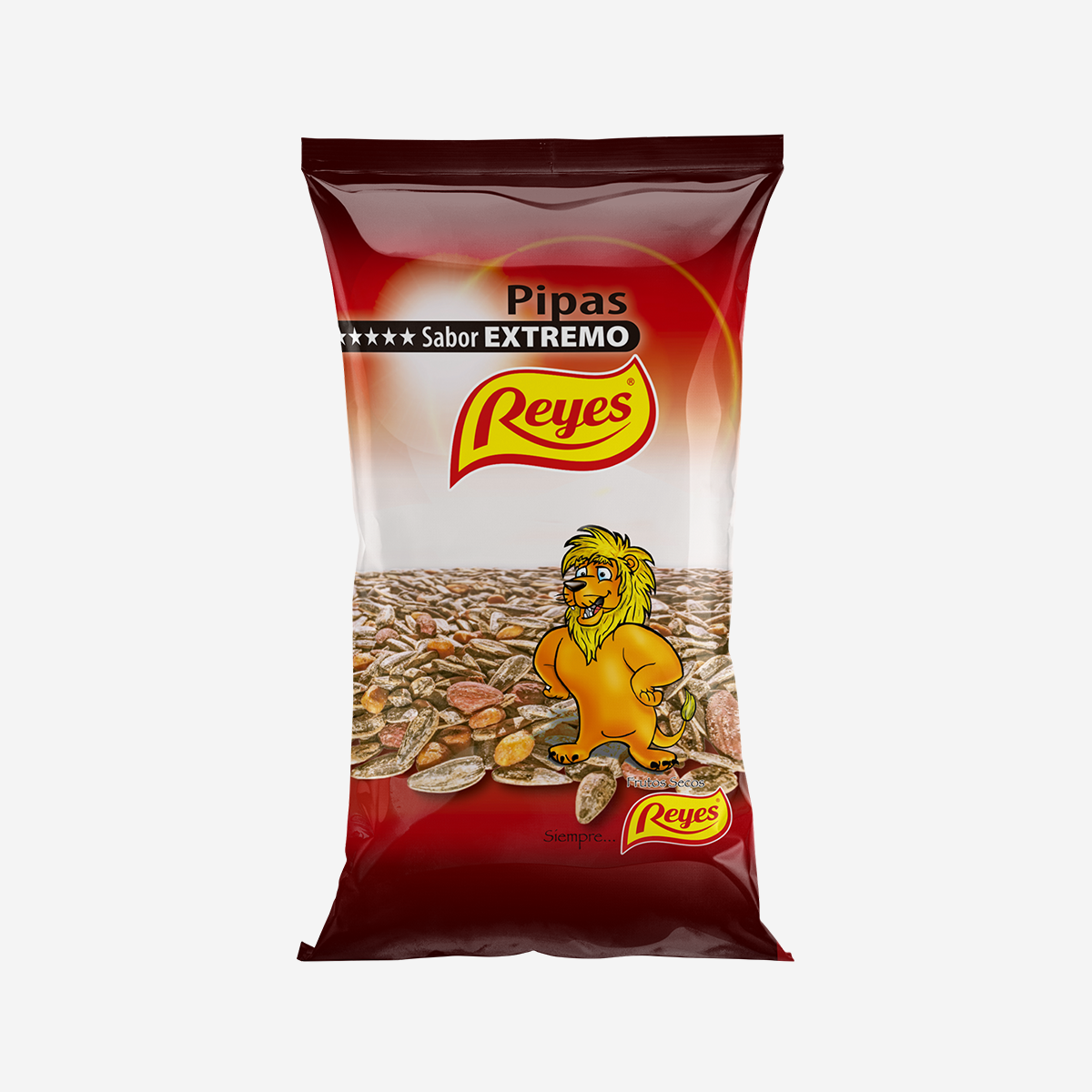 Pipas Reyes - León Girasol Aguasal 40g | Contiene 25 Unidades