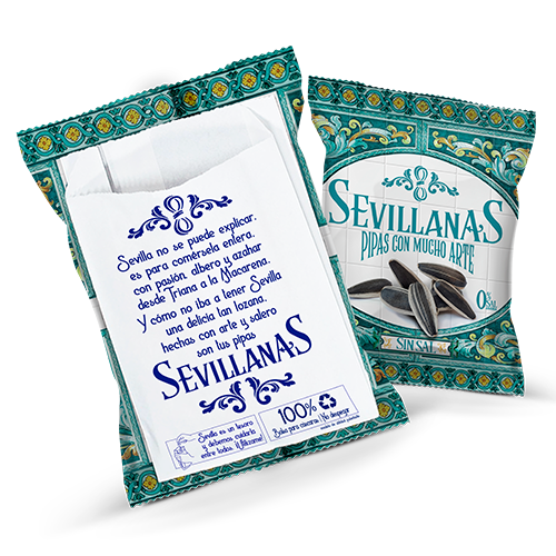 Pipas Sevillanas SIN Sal  120g (10 Uds)