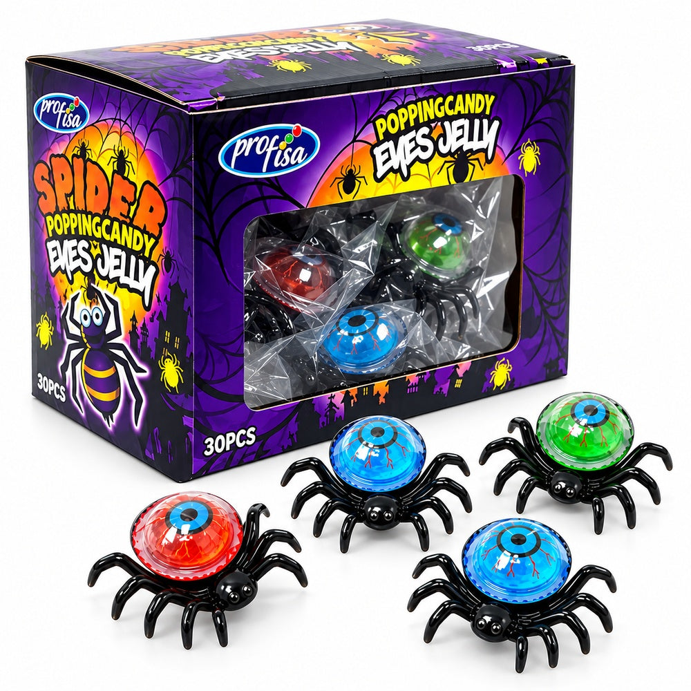 Araña con Ojo de Gelatina expositor Halloween