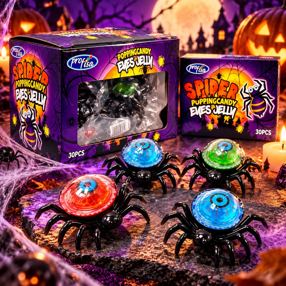 Araña con Ojo de Gelatina detalle Halloween