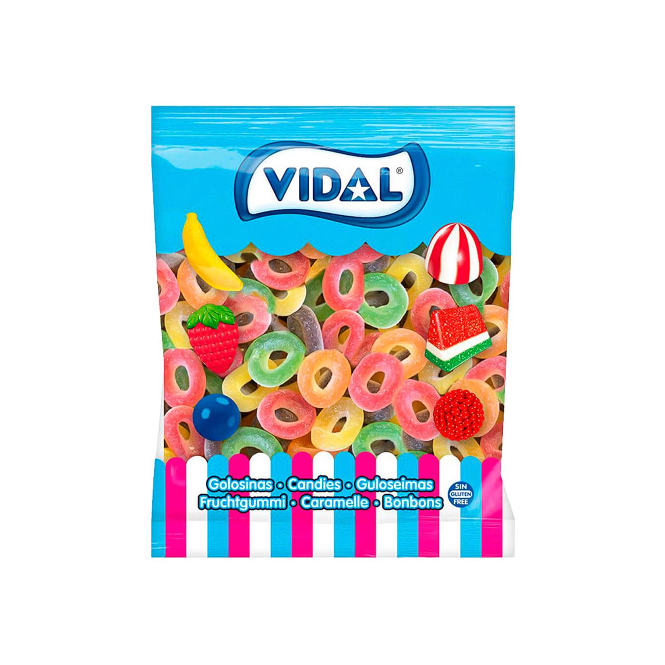 Aros Surtidos Sin Gluten | Formato Bolsa 1KG