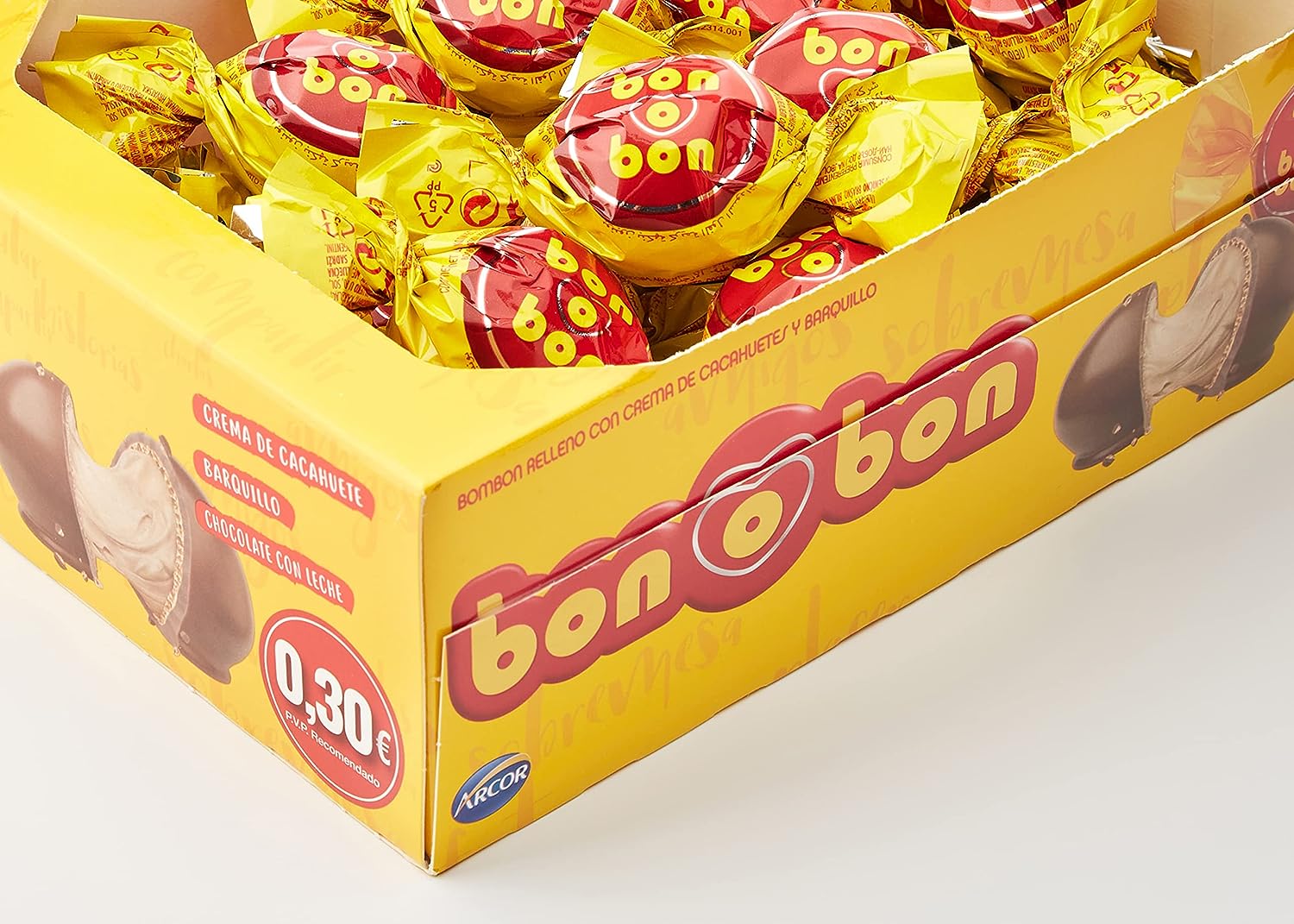 Bon o Bon Original - Chocolate con Leche | Contiene 30 Unidades - Fabricados en Argentina