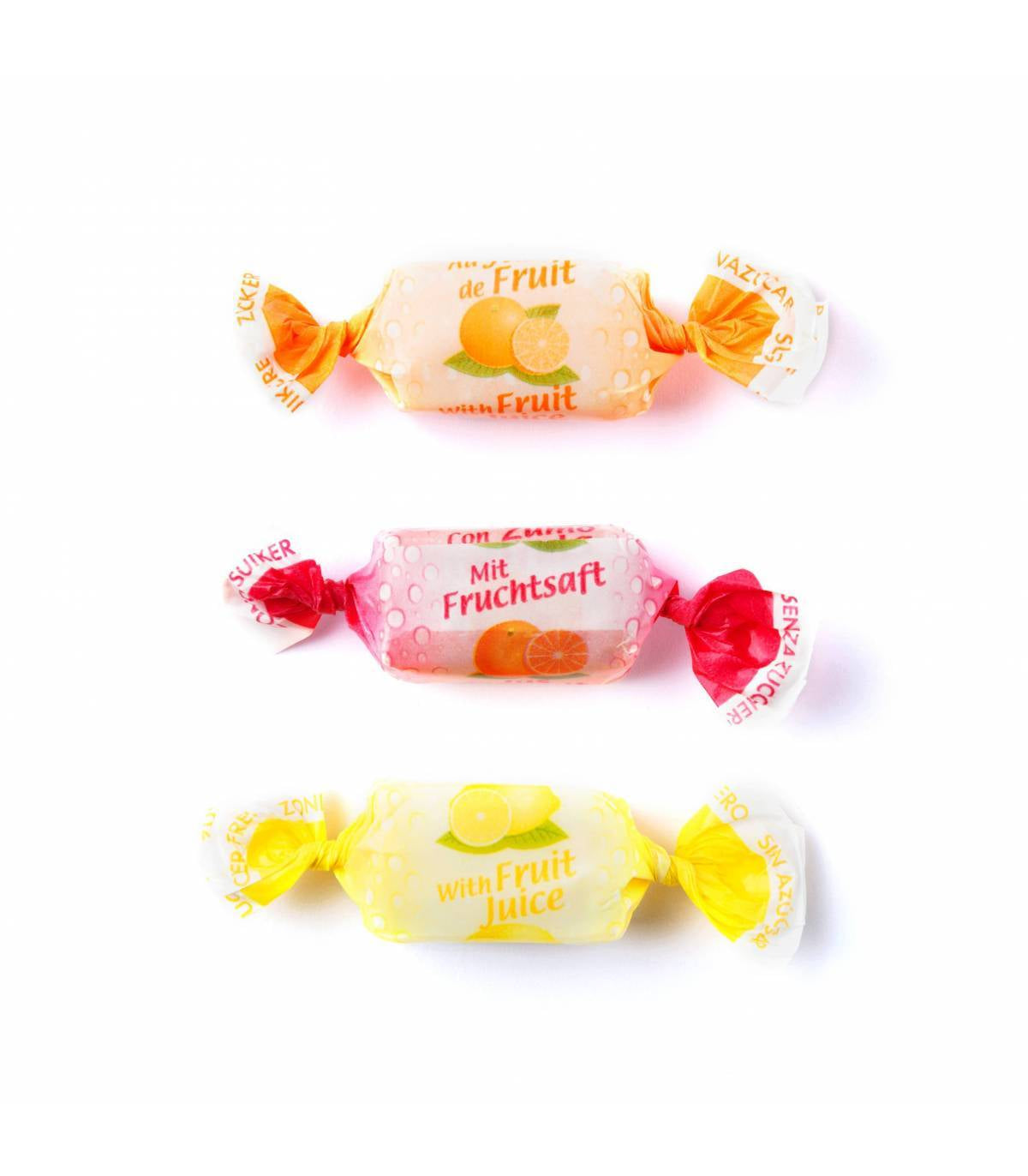 Caramelos Masticables SIN AZÚCAR - Sabores "Cítricos" | Formato Bolsa 1KG
