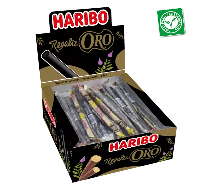 Haribo - Regaliz Oro - Contiene 75 Unidades