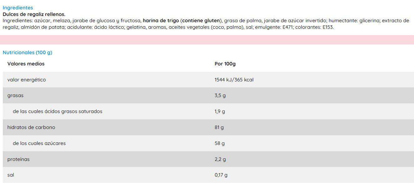 Dulcitar Regaliz (200 Uds)