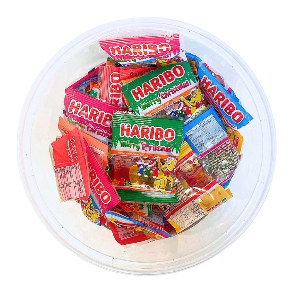 Merry Christmas Haribo - OSITOS CON TEMÁTICA NAVIDAD | Formato Tarro 100 BOLSAS Envueltas Individualmente