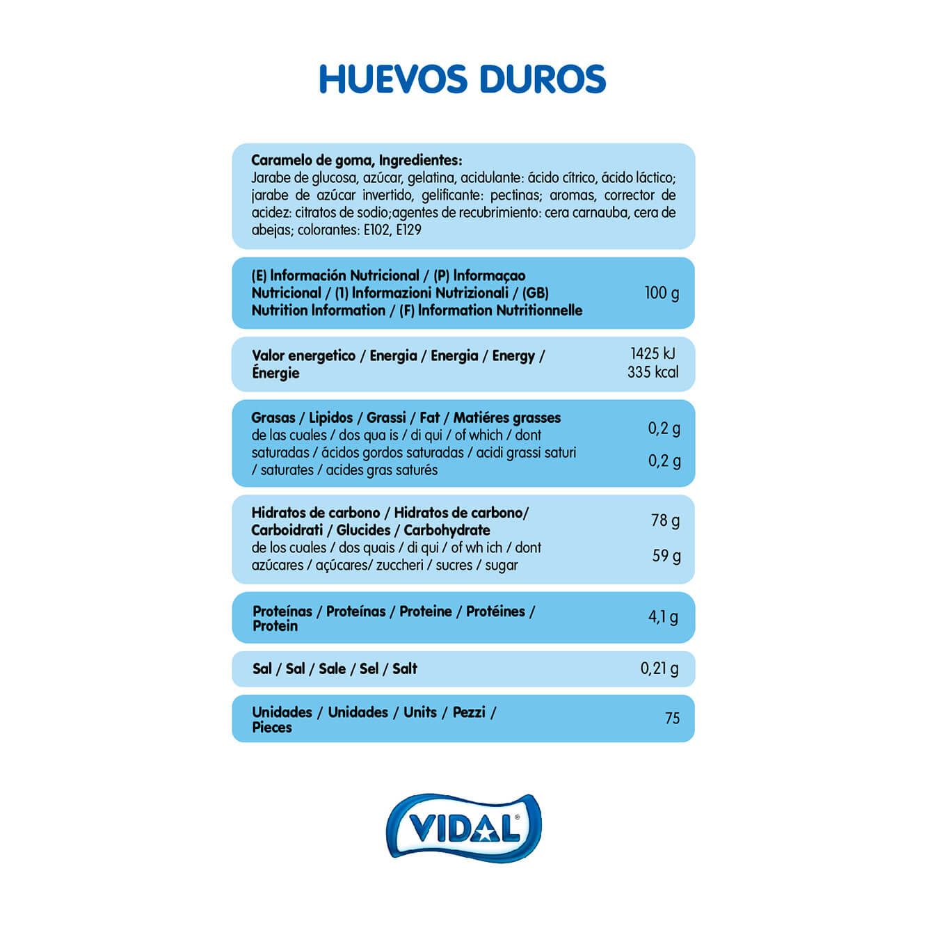 Huevos Duros Rellenolas Vidal (75 Uds)