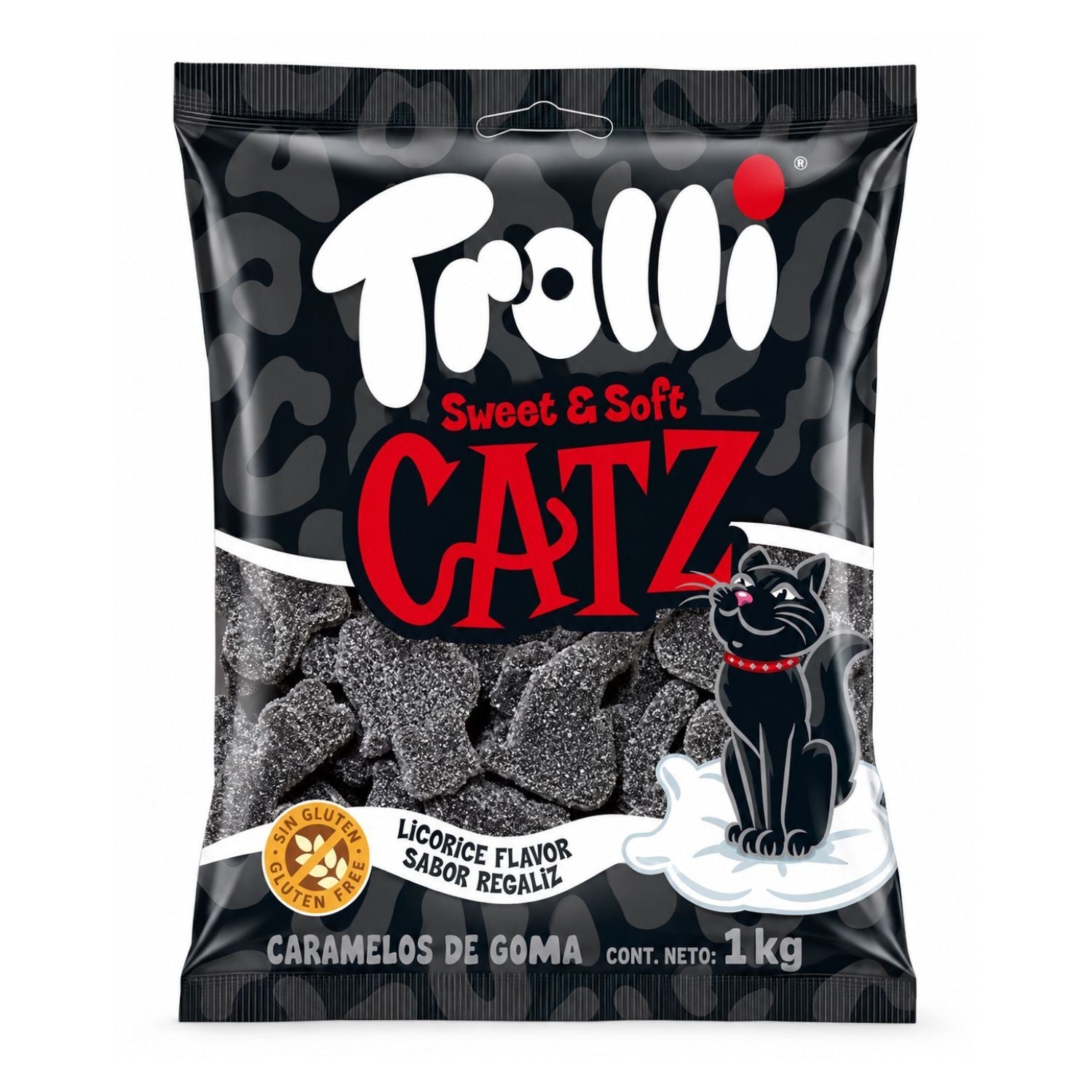 Gatos Trolli Sabor Regaliz (1KG)