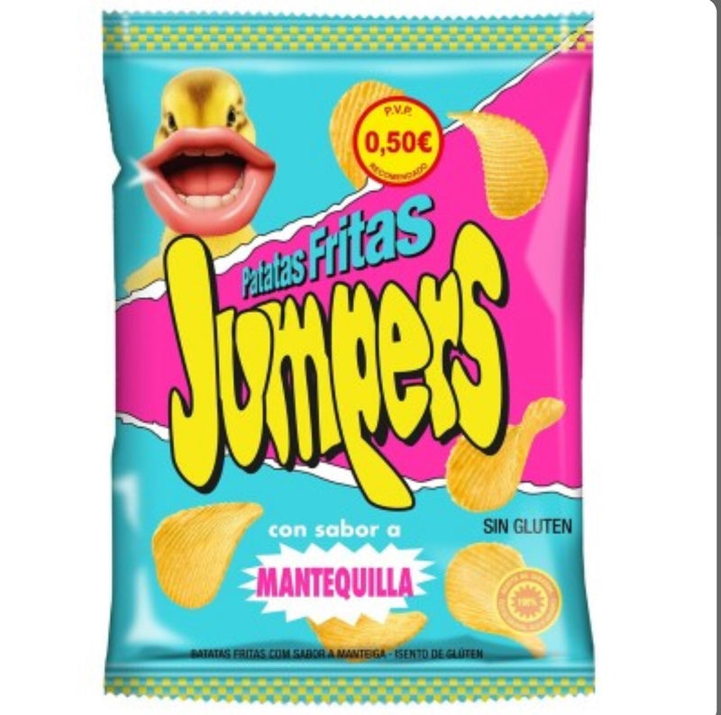 Jumpers Patatas Fritas - Sabor Original Mantequilla | Contiene 25 Unidades de 35g