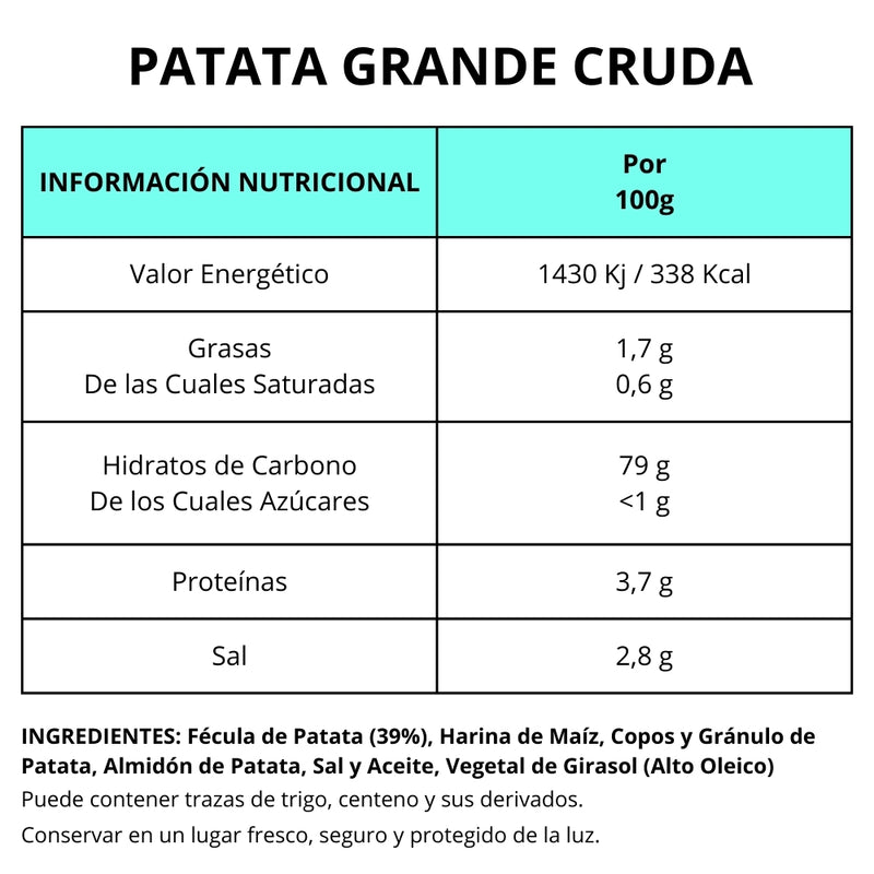 Patatas Light - Snacks Para Freír en Casa | Formato Tarro Reutilizable 1KG