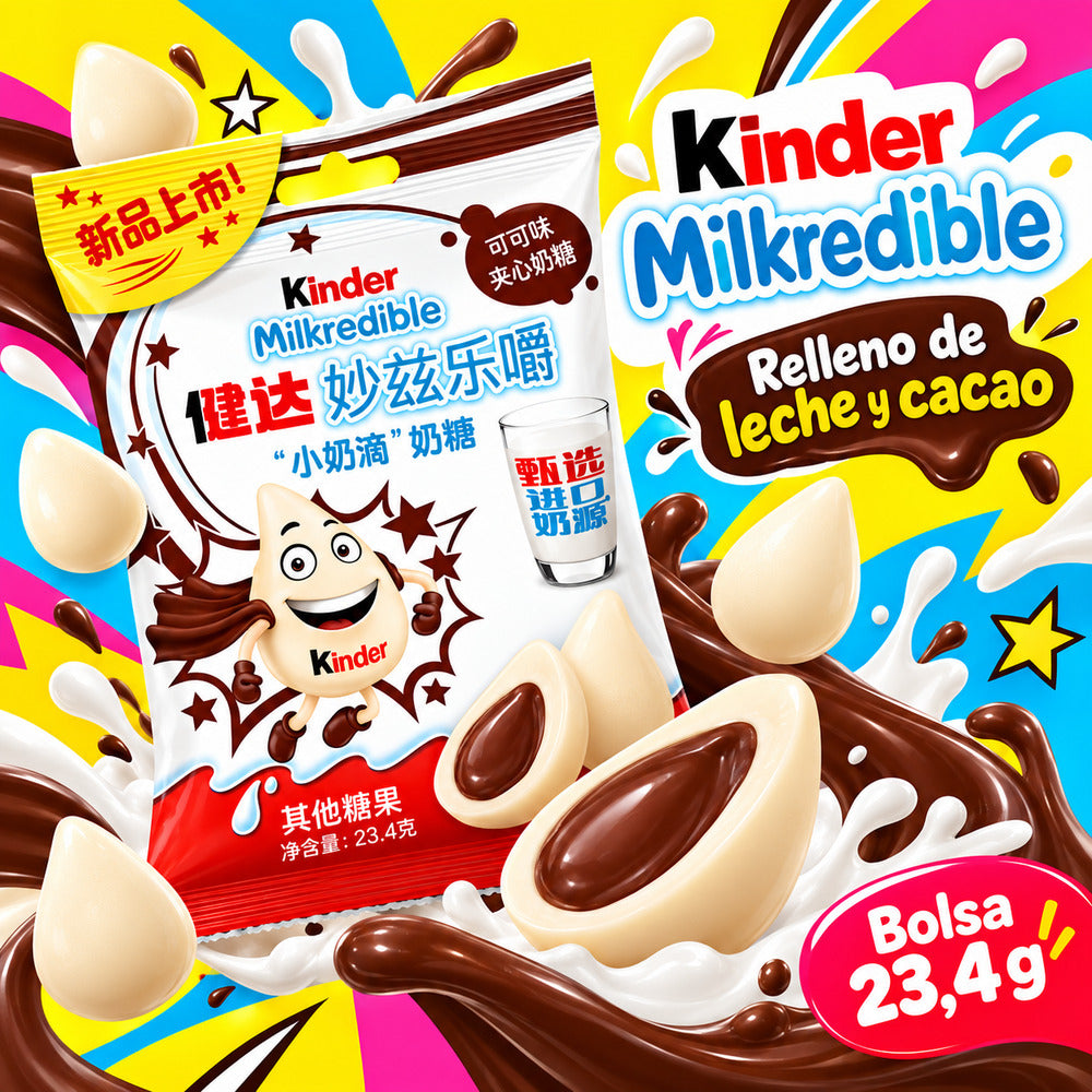 Kinder Milkredible caramelos sabor leche y cacao
