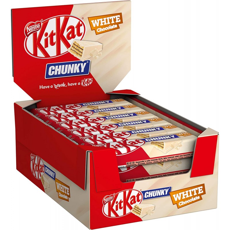Kit Kat Chunky Chocolate Blanco 40g (24 Unidades)